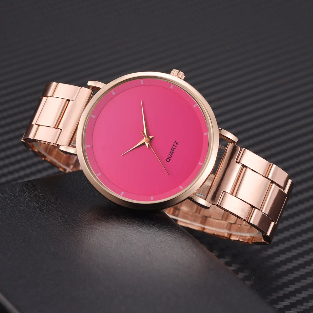 TrenLux Wear Women's Rose Gold Stainless Steel Fashion/Business Quartz Wristwatch TrenLux Wear