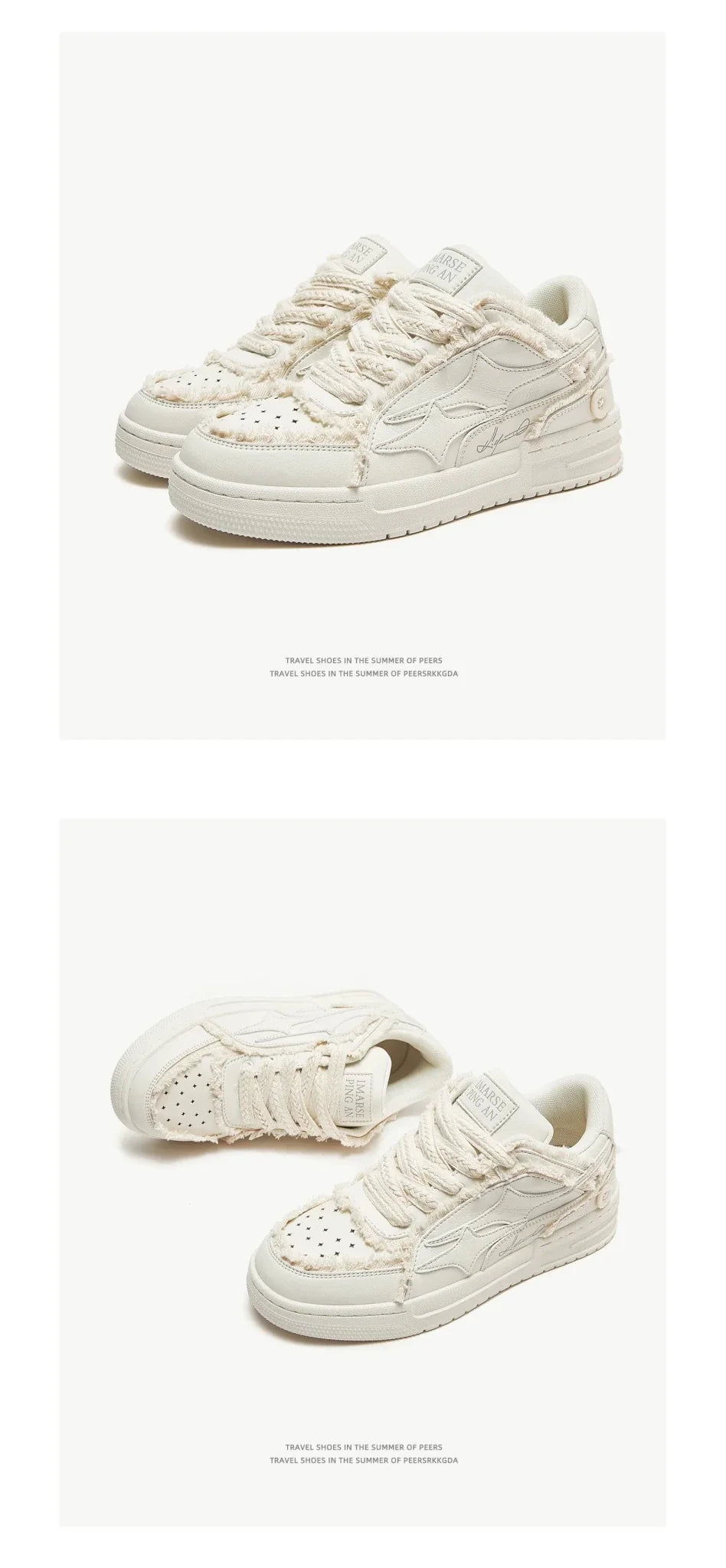 Retro Star leather sneakers by TrendLux Wear, unisex casual shoes with star design, perfect for men and women.