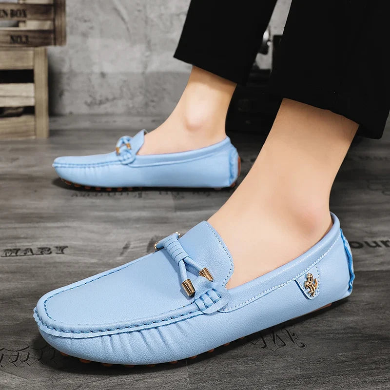 Men's Metal-Detail Slip-On Loafers
