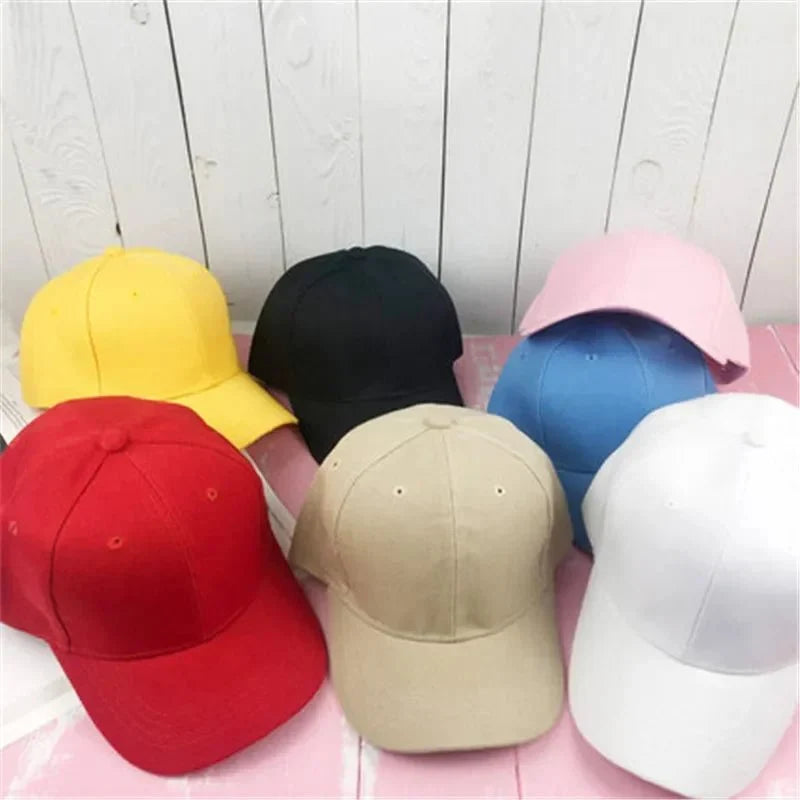 Unisex plain baseball cap by TrendLux Wear featuring adjustable structured fit in a neutral color.