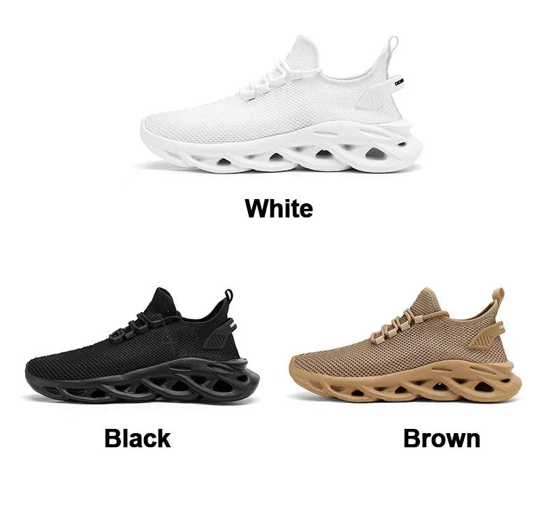 Men's breathable mesh Urban Street Sneakers by TrendLux Wear featuring casual design and comfortable fit.