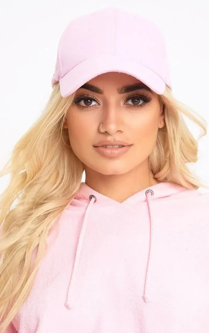 Unisex plain baseball cap by TrendLux Wear, adjustable structured hat in various colors, shown in a neutral view.