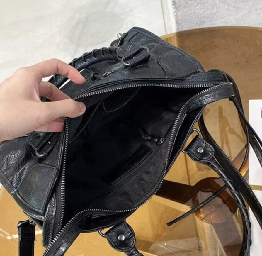 TrenLux Wear Women's Motorcycle Hobo High Capacity Luxury Handbag. TrenLux Wear