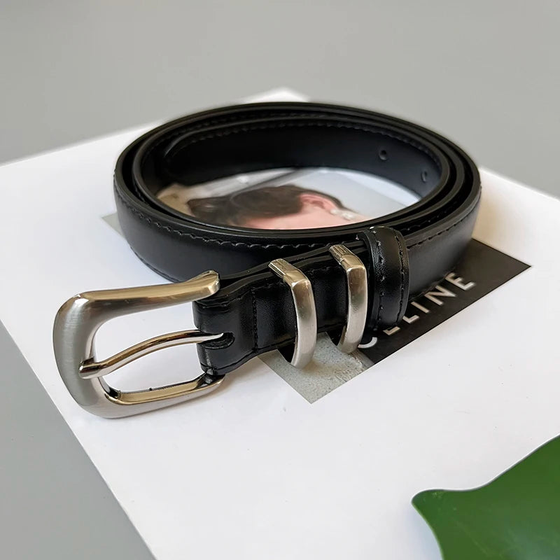 Women's Real Leather Jeans Belt. TrenLux Wear
