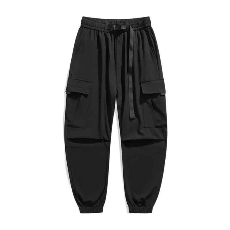 Men's wide leg casual trousers by TrendLux Wear in multiple colors, featuring a loose fit and multiple pockets.
