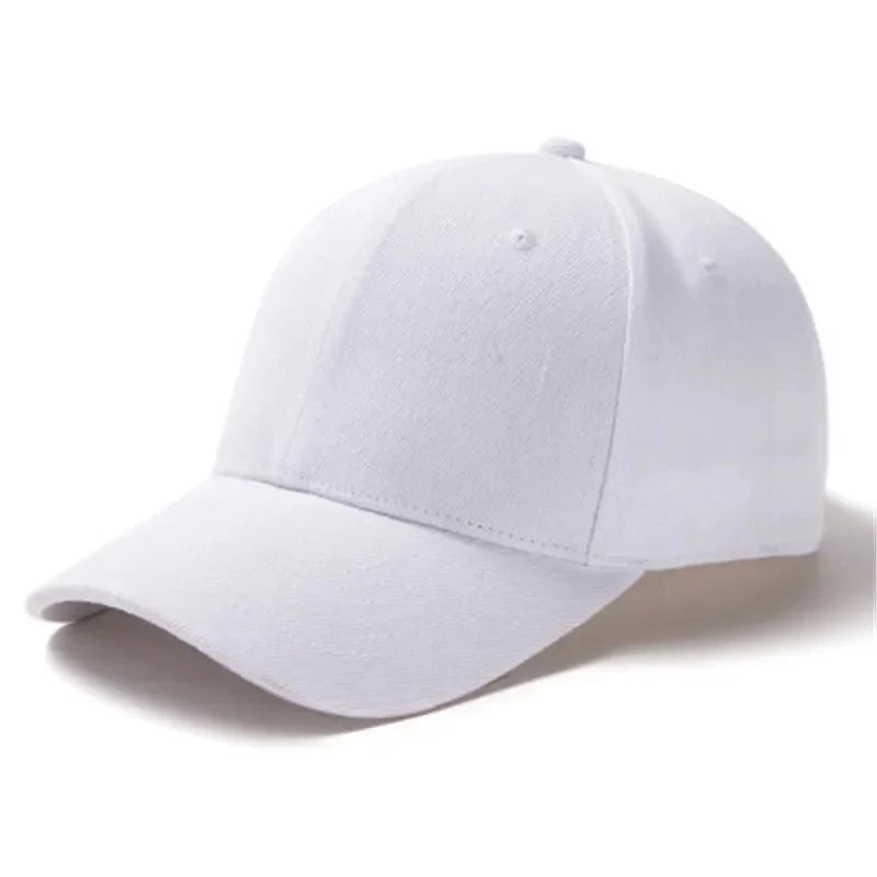 Unisex plain baseball cap by TrendLux Wear, adjustable structured hat in multiple colors, featuring a classic curved brim.