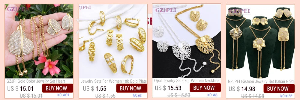 Women's Two-Tone Luxury Jewellery Set. TrenLux Wear