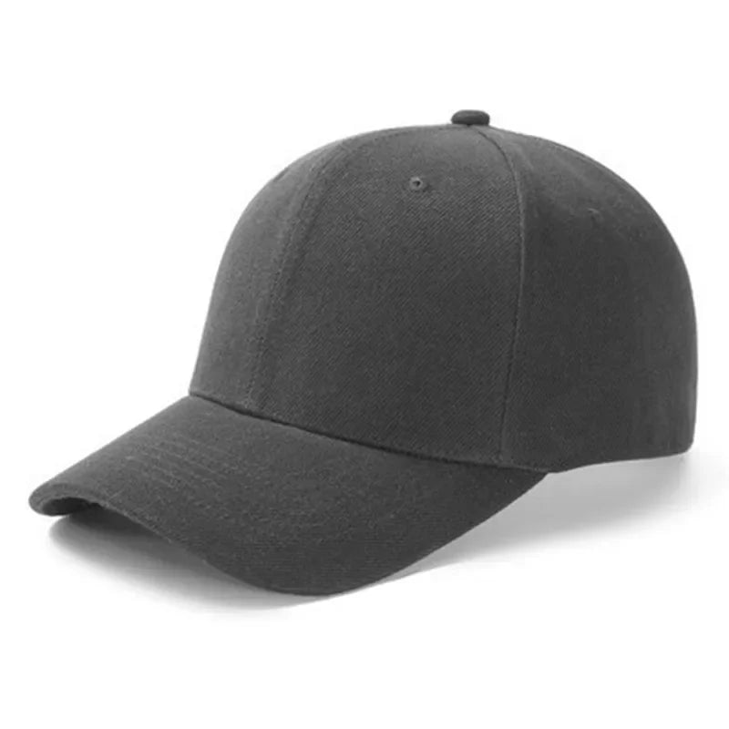 Unisex plain baseball cap by TrendLux Wear with adjustable strap, structured fit, shown in a neutral color on a white background.