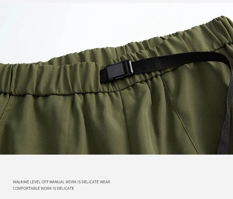 Men's cycling long pants by TrendLux Wear, loose-fit sport trousers with multiple pockets in various colors, designed for comfort.