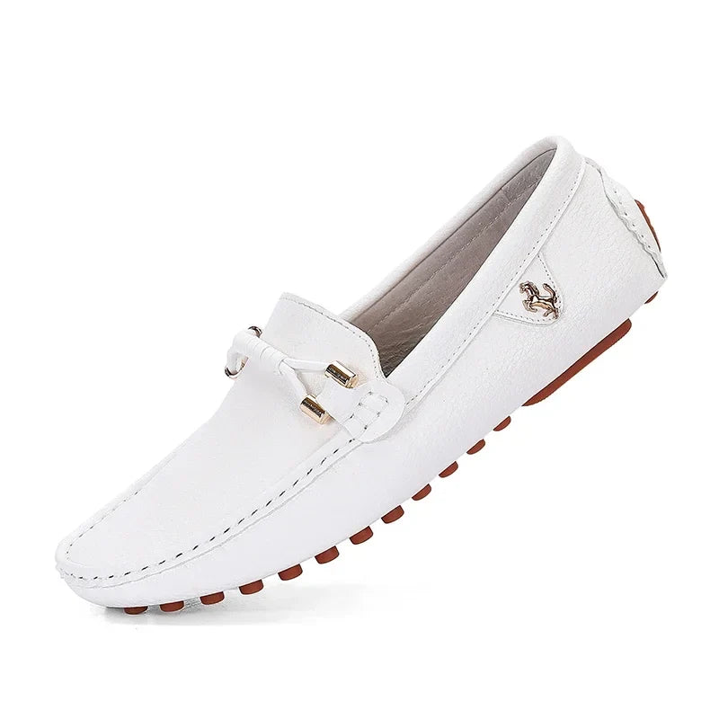 Men's Metal-Detail Slip-On Loafers