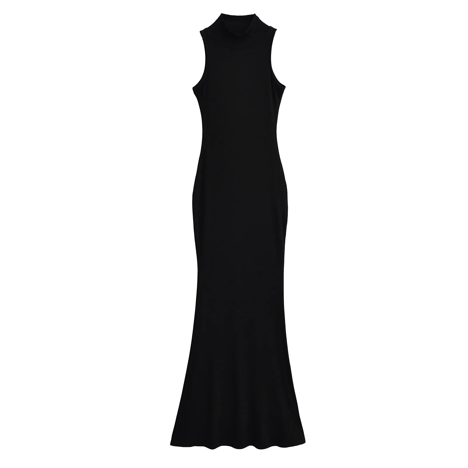 TrenLux Wear Women's Knit Turtleneck Bodycon Ankle-Length Maxi Dress The Glow Sanctuary