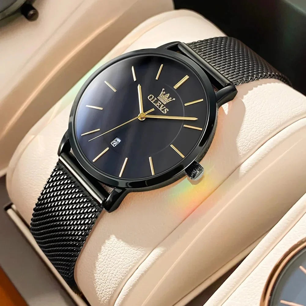 TrendLux Wear women's rose gold stainless steel bracelet quartz watch with elegant design and luxury style.