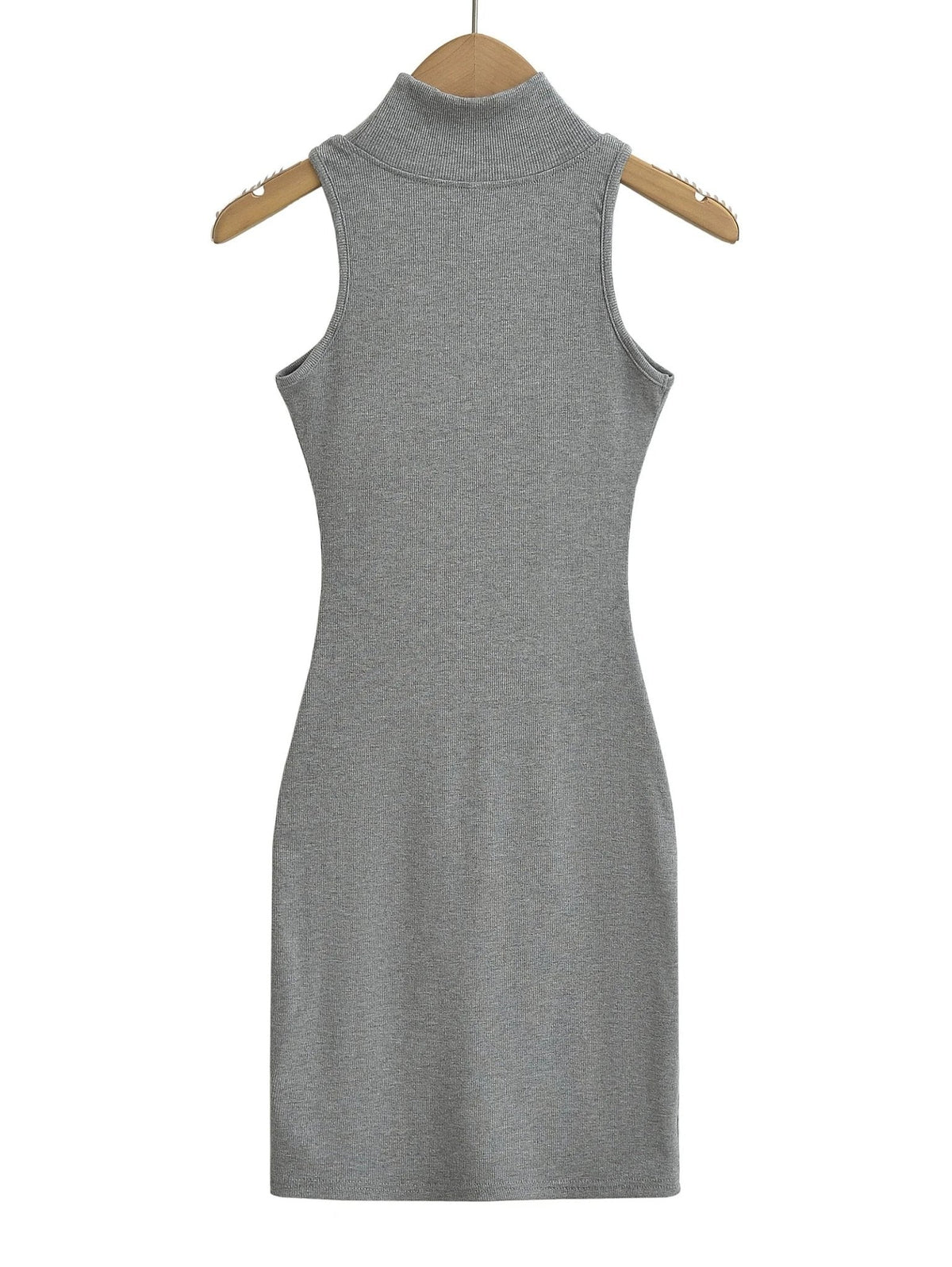Women's knit turtleneck bodycon maxi dress by The Glow Sanctuary, ankle-length with fitted silhouette and cozy knit fabric.