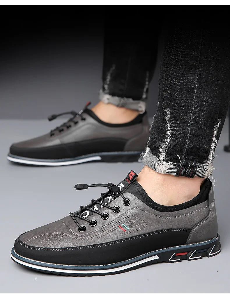 Men's Round-Toe Business Casual Derby Shoes