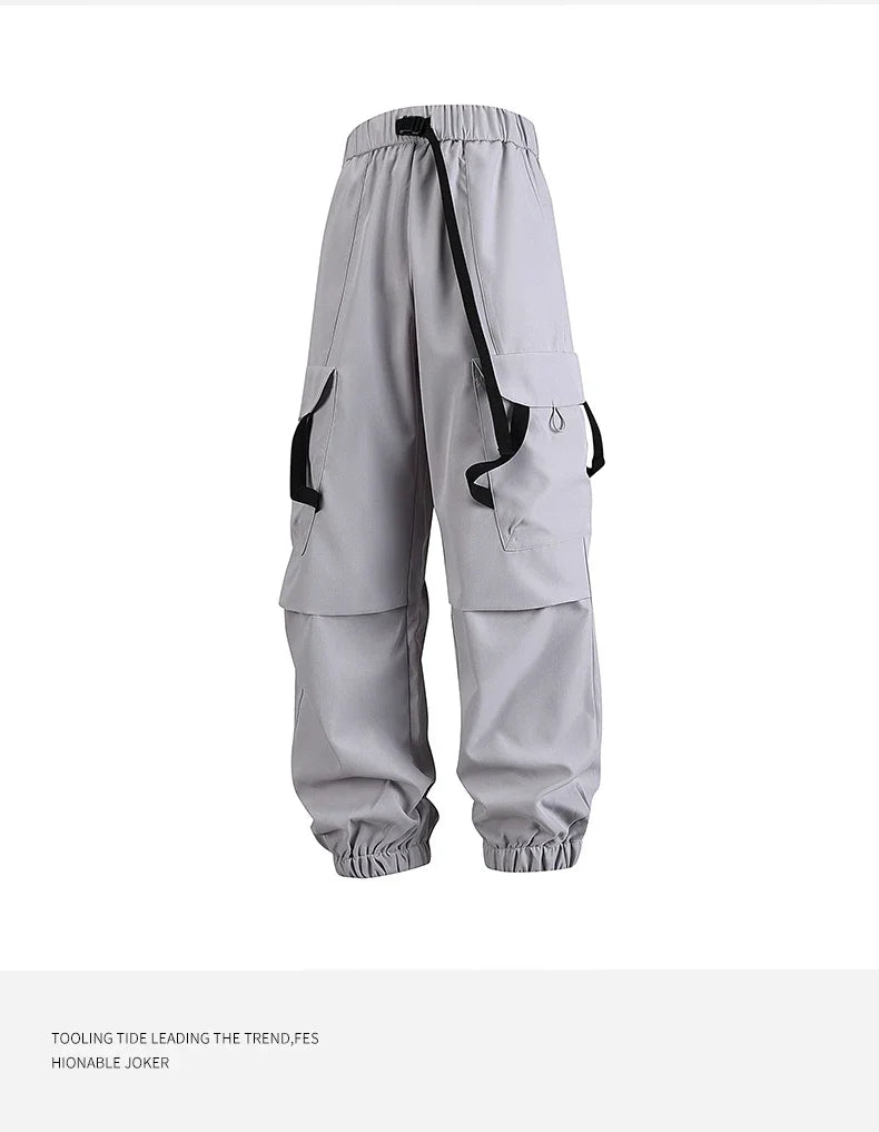 Men's cycling long pants by TrendLux Wear, loose fit, multi-pocket sport trousers in six colors, ideal for active outdoor riding.