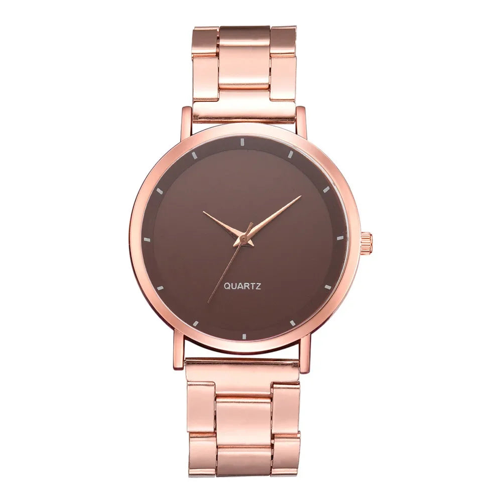 TrenLux Wear Women's Rose Gold Stainless Steel Fashion/Business Quartz Wristwatch TrenLux Wear