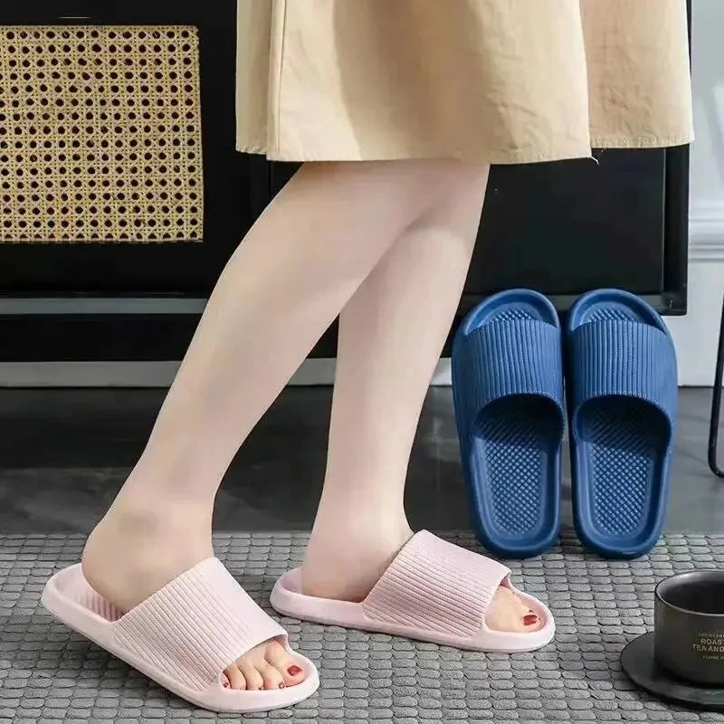 Unisex waterproof massage shower slippers with soft soles and non-slip grip, ideal for bathroom use by TrendLux Wear