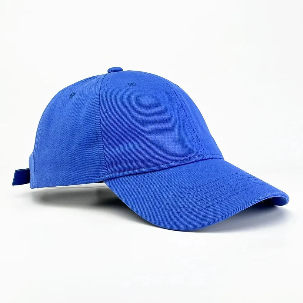 Unisex TrendLux Wear high-end cotton curved brim baseball cap in soft top style, available in 19 colors.