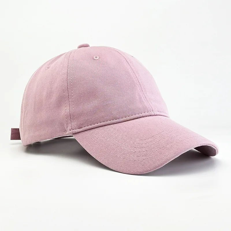 Unisex TrendLux Wear cotton curved brim baseball cap in soft top style, shown in a Korean fashion-inspired design with a curved brim.