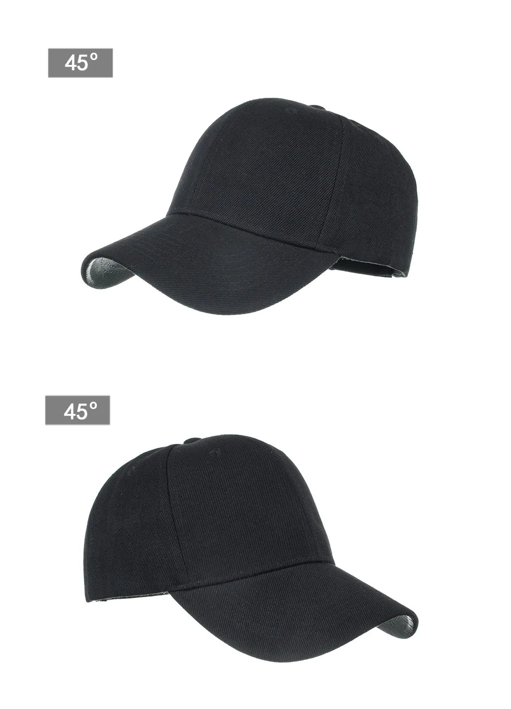 Unisex solid color TrendLux Wear baseball cap with 5-panel structured design, available in multiple vibrant colors.