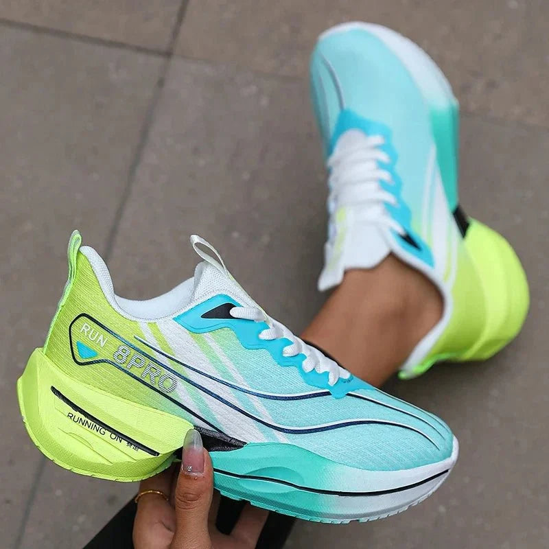 Men's breathable TrendLux Wear carbon plate athletic tennis and running shoes with soft mesh soles and stylish design.