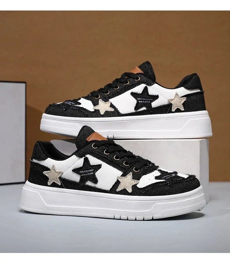 Men's breathable mesh tennis sneakers by TrendLux Wear, lightweight outdoor shoes in wide size fit, featuring comfortable mesh design.