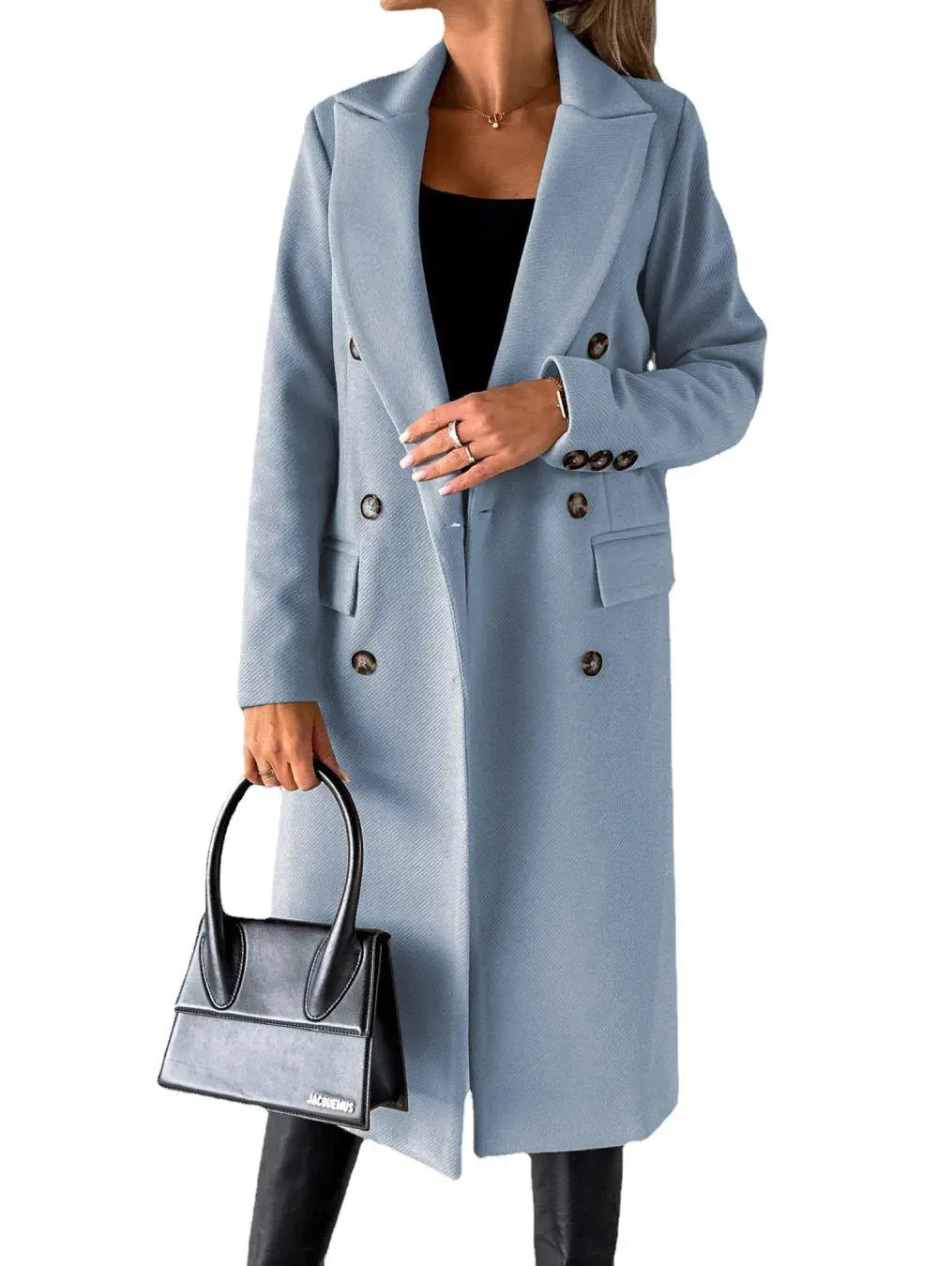 TrenLux Wear Women's Retro Double-Breasted Woolen Coat — Streetwear Winter Jacket TrenLux Wear