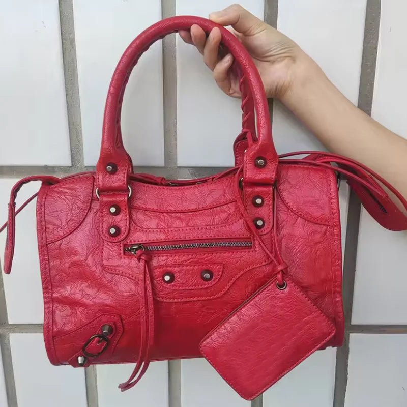 TrenLux Wear Women's Motorcycle Hobo High Capacity Luxury Handbag. TrenLux Wear