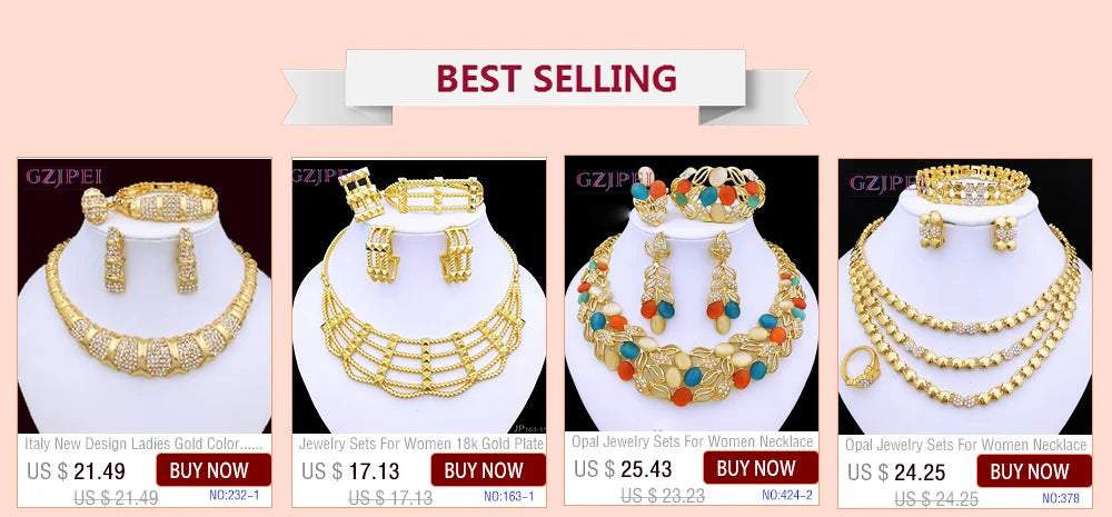 Women's Two-Tone Luxury Jewellery Set. TrenLux Wear