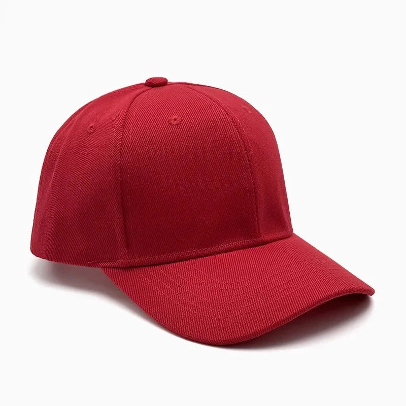 Unisex breathable sun-protective baseball cap with adjustable fit and hard brim in various colors by TrendLux Wear.
