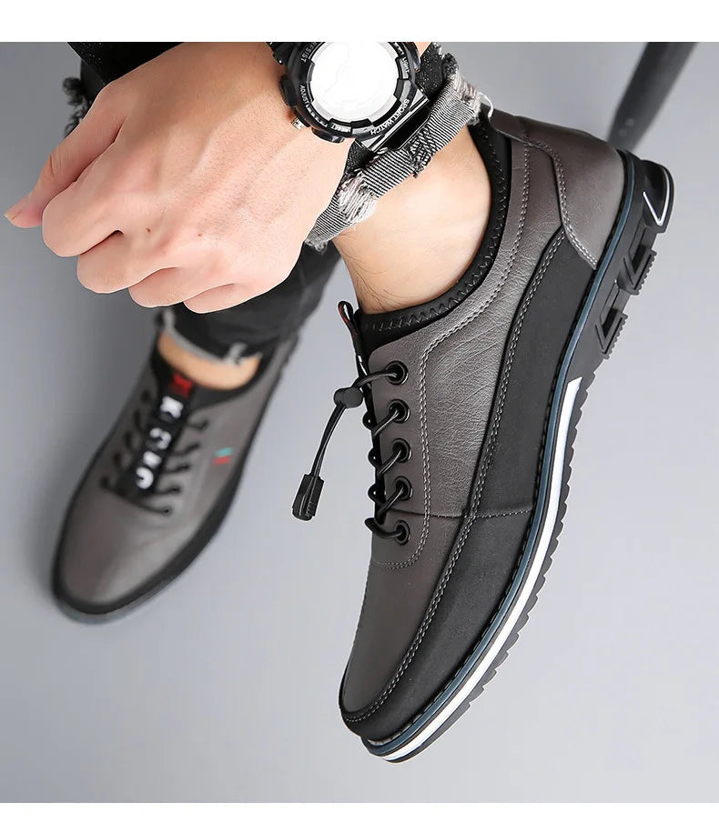 Men's Round-Toe Business Casual Derby Shoes