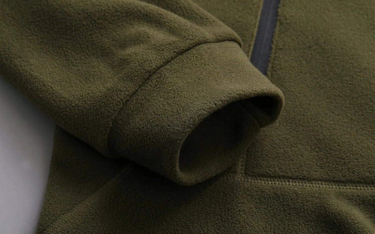 Men's tactical outdoor hoodie by TrendLux Wear, thick fleece sportswear ideal for autumn and winter, sizes S to 3XL, shown in navy blue.