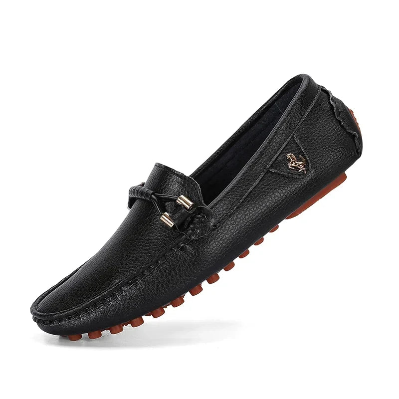 Men's Metal-Detail Slip-On Loafers