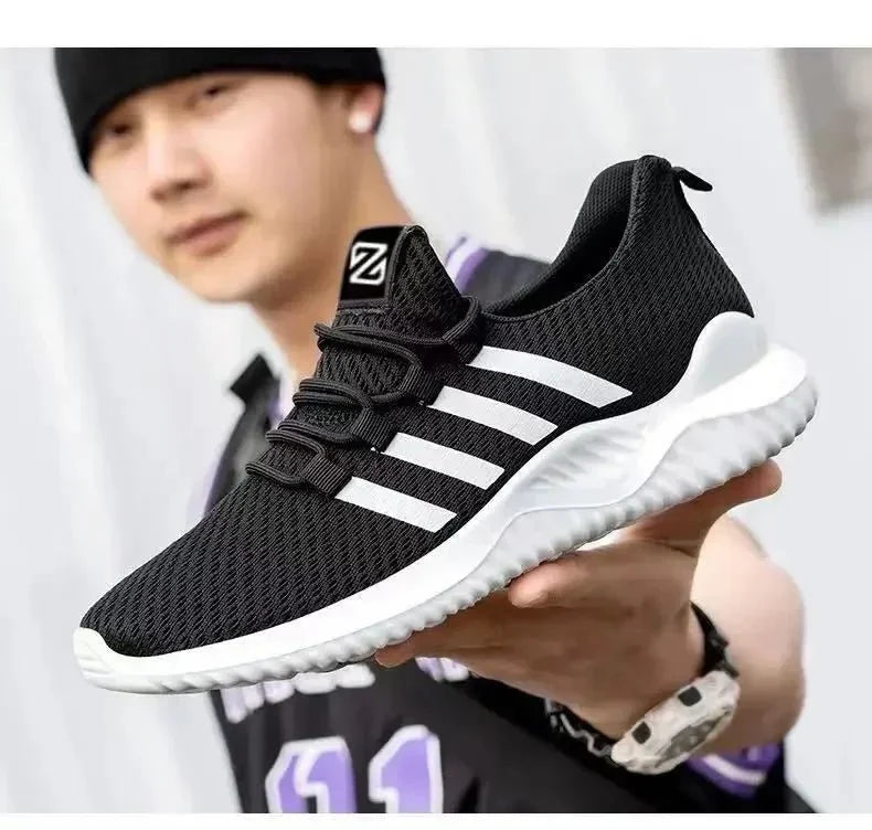 Men's TrendLux Wear breathable air mesh tennis shoes, lightweight outdoor trainers with supportive design and sporty style.