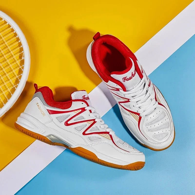 Unisex breathable court sneakers by TrendLux Wear, athletic shoes for tennis and volleyball, available in sizes 35-50.