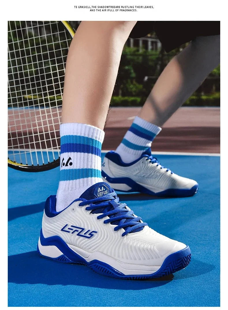 Men's lightweight TrendLux Wear athletic sneakers designed for tennis, hiking, and golf, featuring breathable mesh and supportive soles.