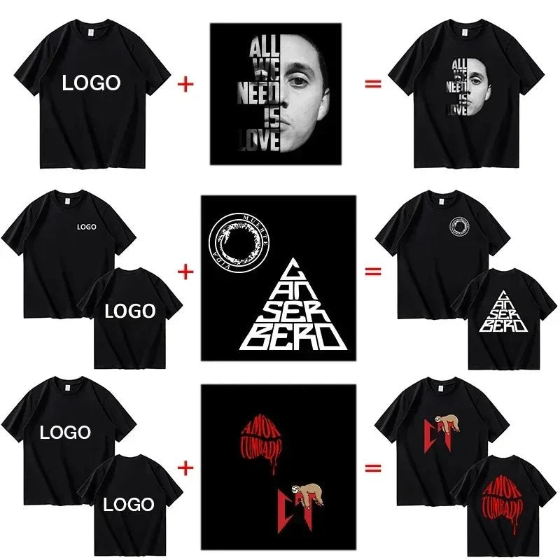 Custom printed 100% cotton unisex Y2K streetwear T-shirt from My Store 5, available in sizes S to 3XL.