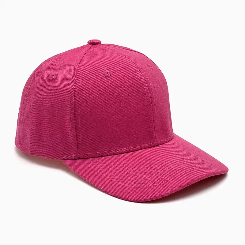 Unisex breathable sun-protective baseball cap with adjustable fit and hard brim in various colors by TrendLux Wear.