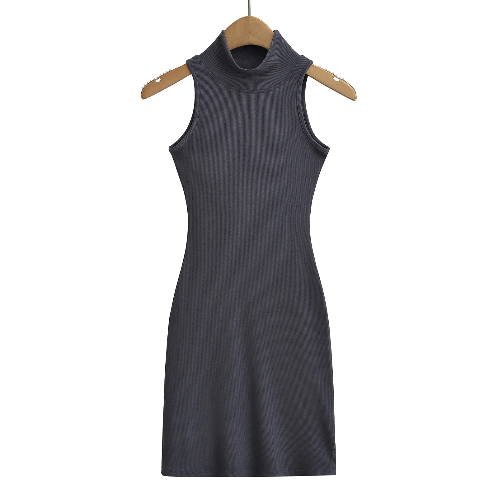 TrenLux Wear Women's Knit Turtleneck Bodycon Ankle-Length Maxi Dress The Glow Sanctuary