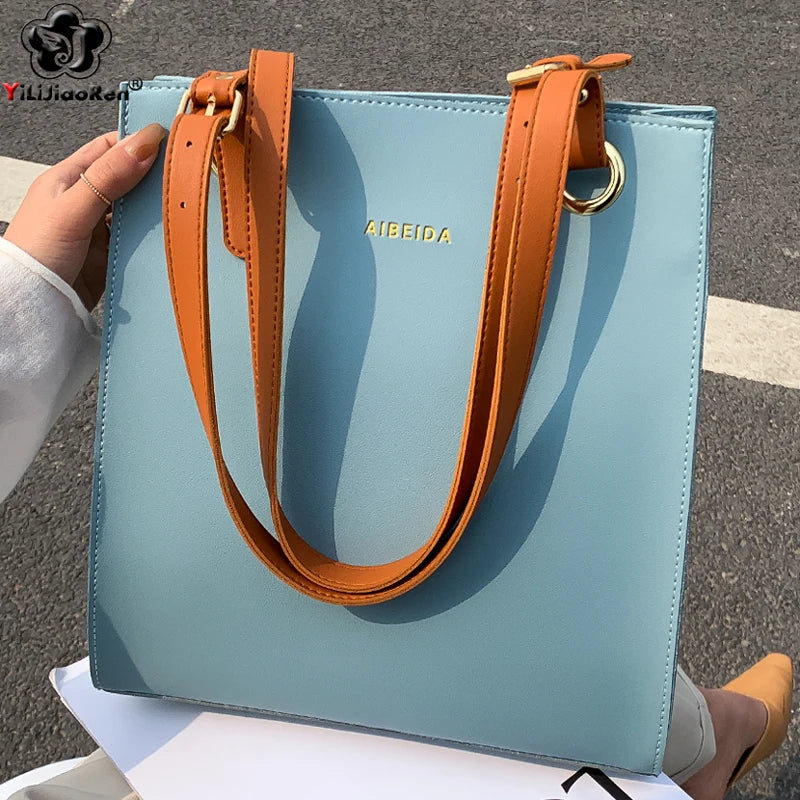 TrenLux Wear Women's Large Designer Pure Leather Handbag TrenLux Wear