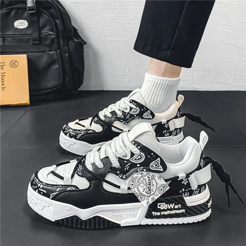 Men's breathable platform sneakers by TrendLux Wear featuring vulcanized casual design for comfortable walking.