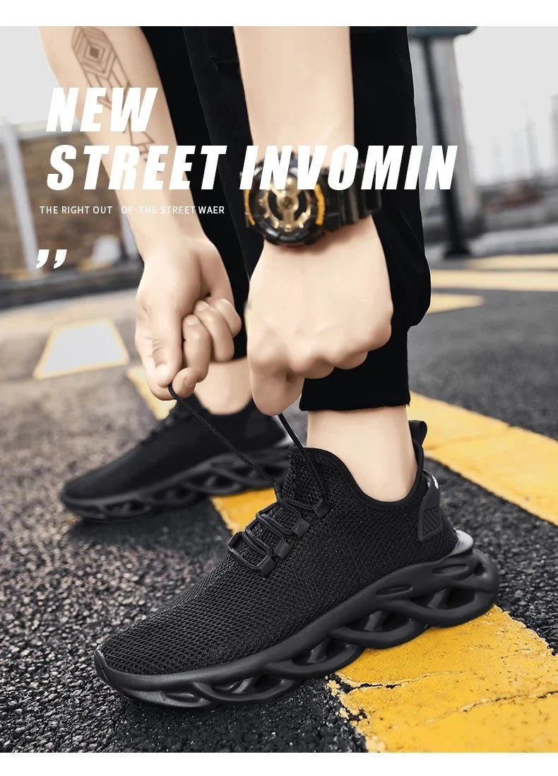 Men's TrendLux Wear Urban Street Sneakers with breathable mesh upper and casual design, perfect for everyday comfort and style.