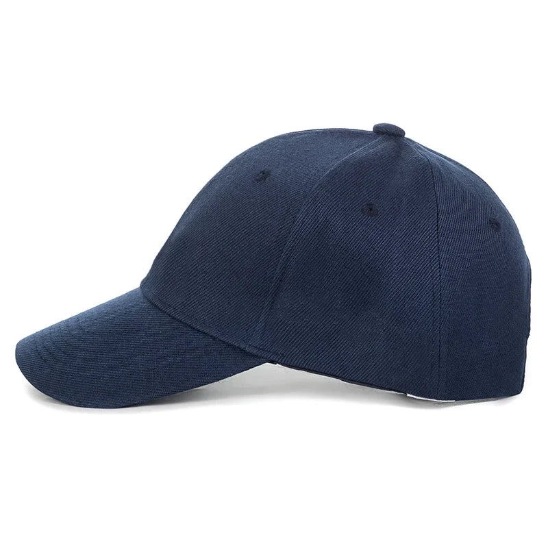 Unisex plain baseball cap by TrendLux Wear featuring an adjustable structured design and available in 24 colors.