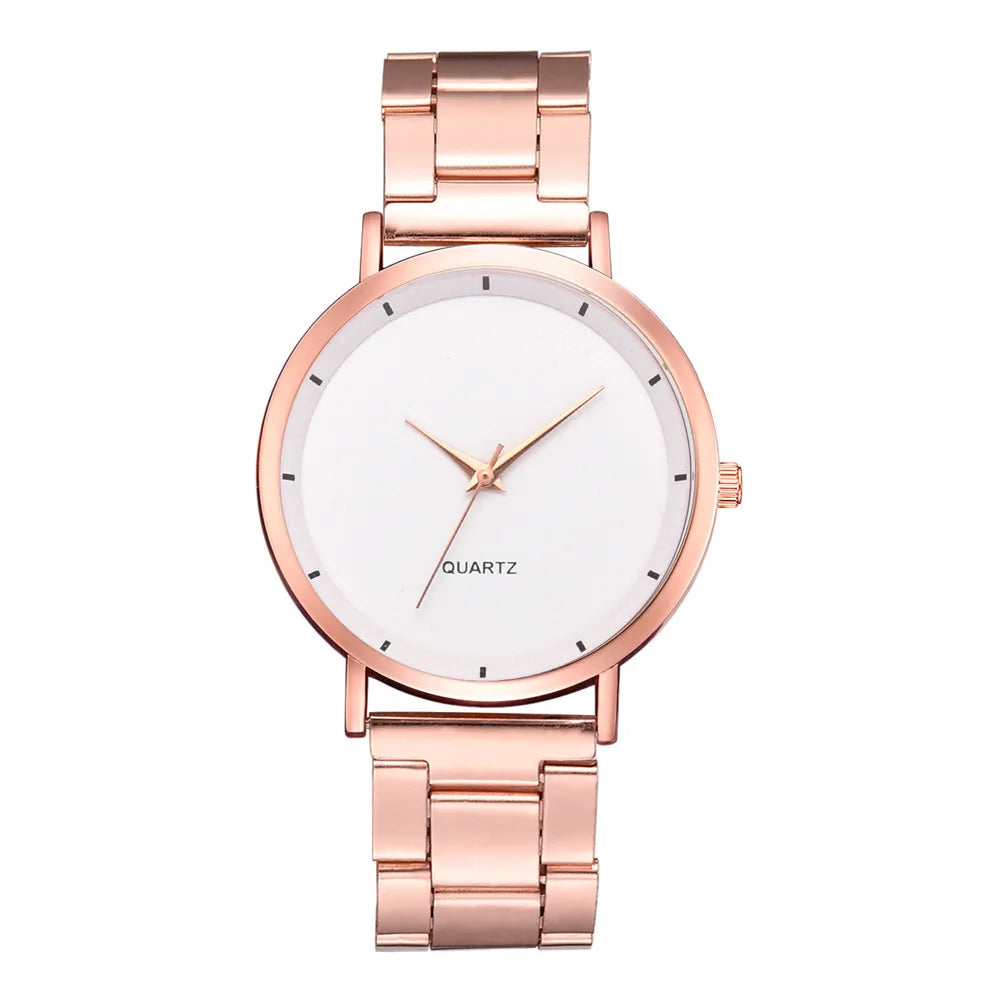 TrenLux Wear Women's Rose Gold Stainless Steel Fashion/Business Quartz Wristwatch TrenLux Wear