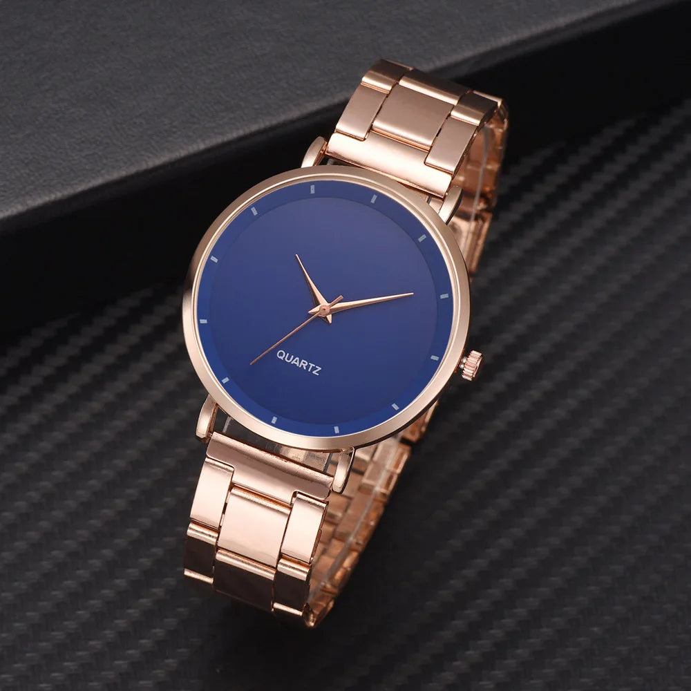 TrenLux Wear Women's Rose Gold Stainless Steel Fashion/Business Quartz Wristwatch TrenLux Wear