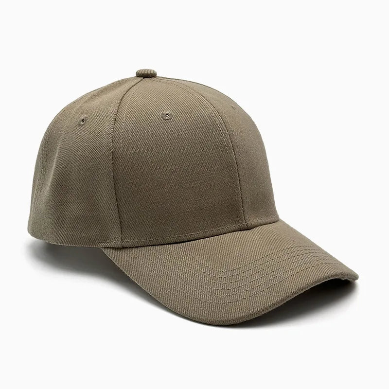 Unisex breathable sun-protective baseball cap with adjustable fit and hard brim in various colors by TrendLux Wear.