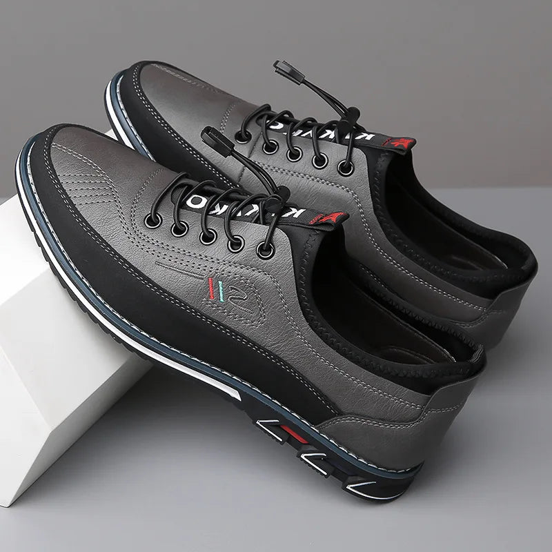 Men's Round-Toe Business Casual Derby Shoes