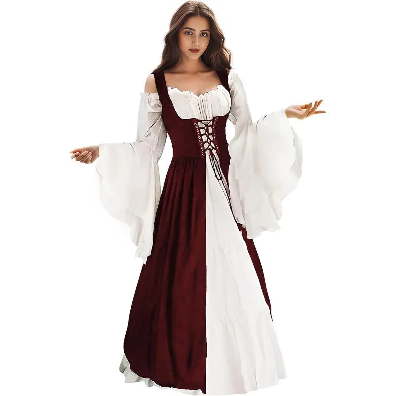 TrenLux Wear Women's Polyester Medieval Renaissance Faire Costume Dress The Glow Sanctuary