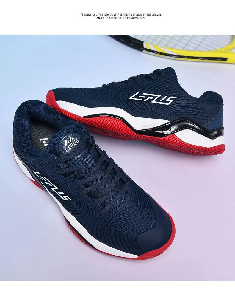 TrendLux Wear men's lightweight multi-sport athletic shoes suitable for tennis, hiking, and golf activities.