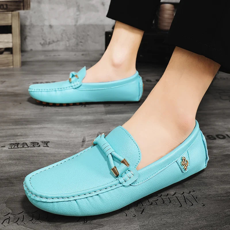 Men's Metal-Detail Slip-On Loafers